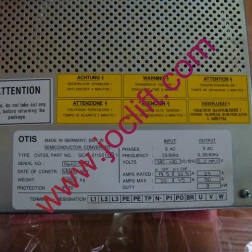 Otis elevator frequency inverter ov